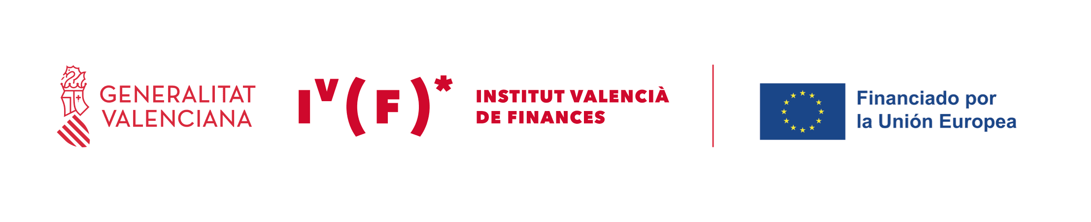 Generalitat Valenciana, Institut Valencià de Finances y Financiado por la Unión Europea